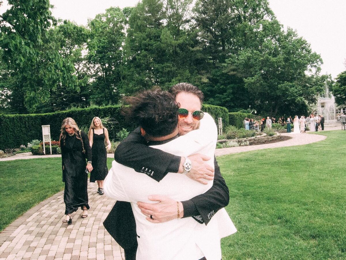 Jude hugging Ras