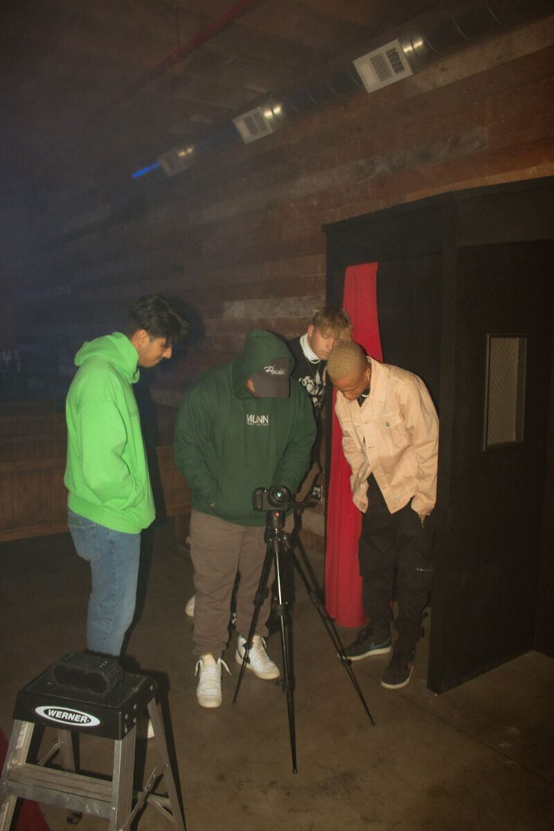 Jon Keith and Ras around the camera