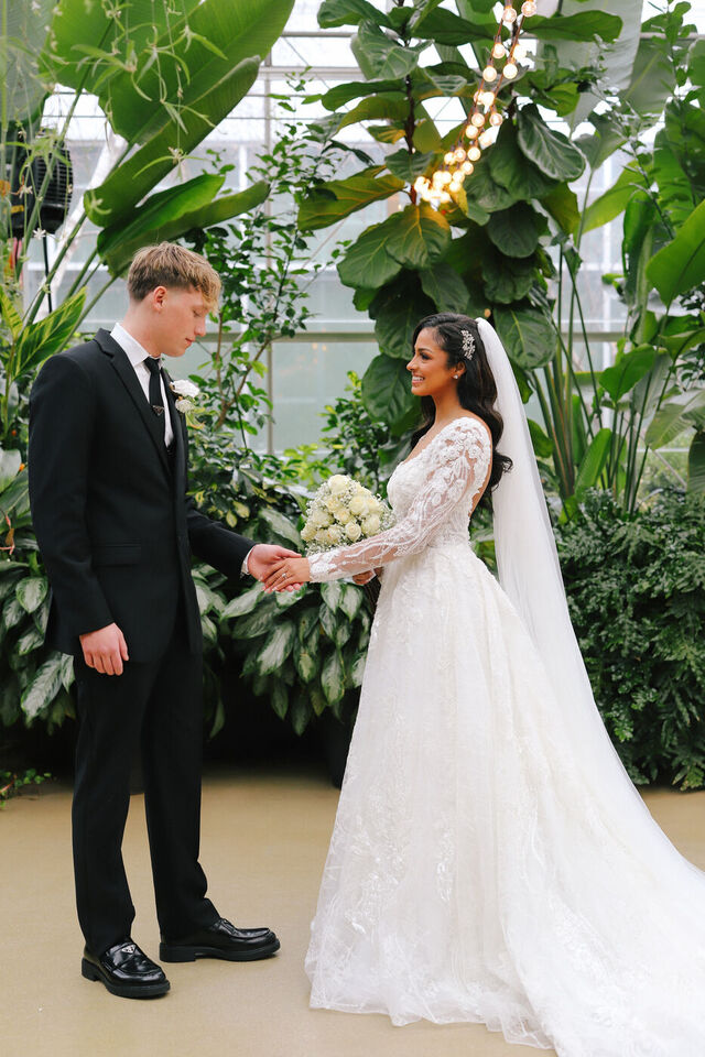 Jude and Noelani Barclay on their wedding day